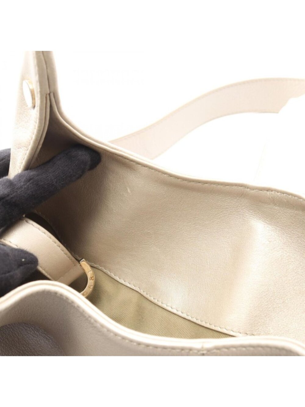 Bvlgari Handbag Chandra Champagne Gold Leather - Picture 8 of 9